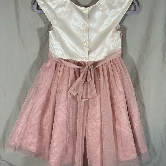 Jona Michelle Elegant Pink Lace Kids Dress - Picture 5 of 9